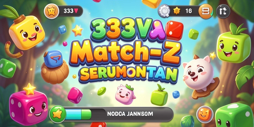 Tampilan gameplay seru dari 333V di level Match-3.