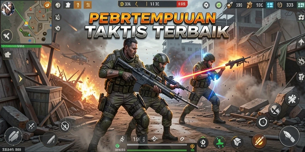 Screenshot gameplay 33L yang menunjukkan aksi pertempuran seru di TPS.