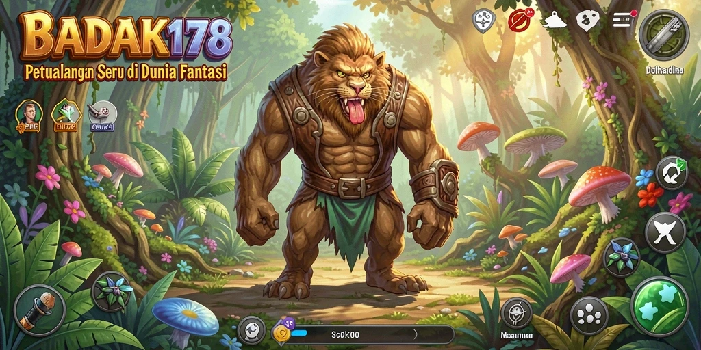 Tangkapan layar menampilkan gameplay mendebarkan di BADAK178.