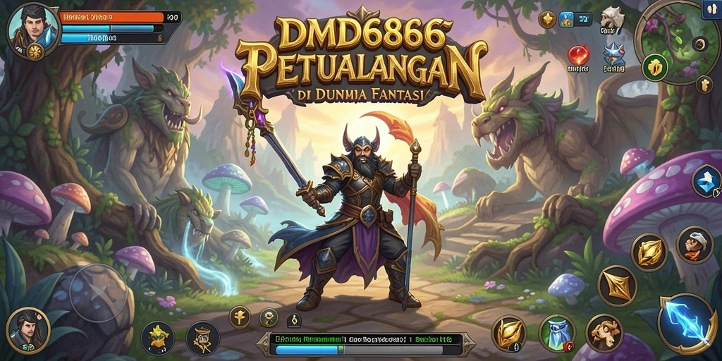 Tampilan dinamis gameplay RPG DMD686 yang mendebarkan.