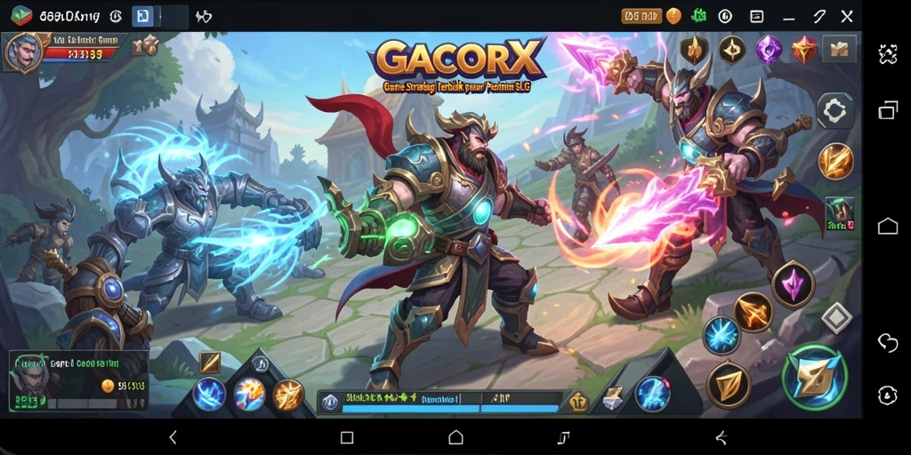 Tampilan gameplay strategis di GACORX yang menegangkan.