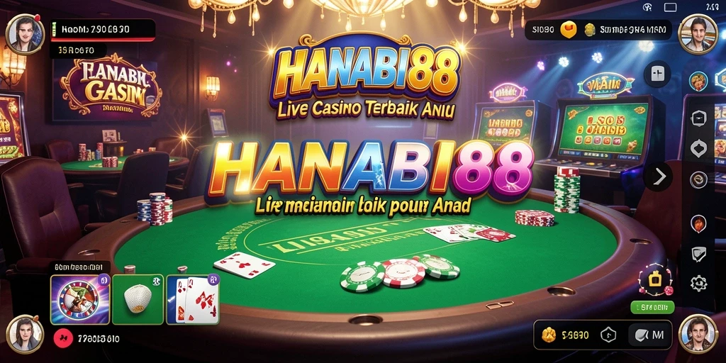 Tampilan gameplay Live Casino yang menarik di HANABI88.