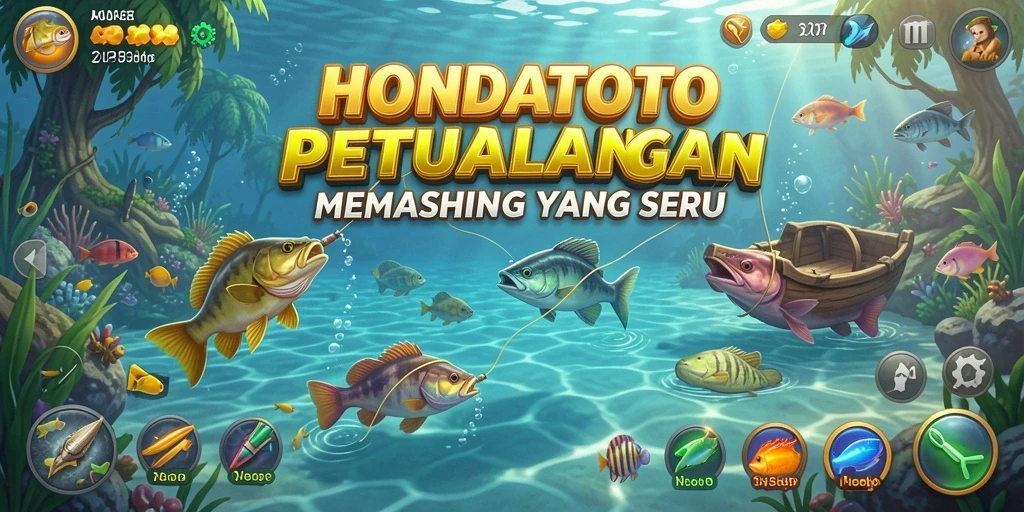 Tampilan gameplay yang menarik dari HONDATOTO saat memancing.