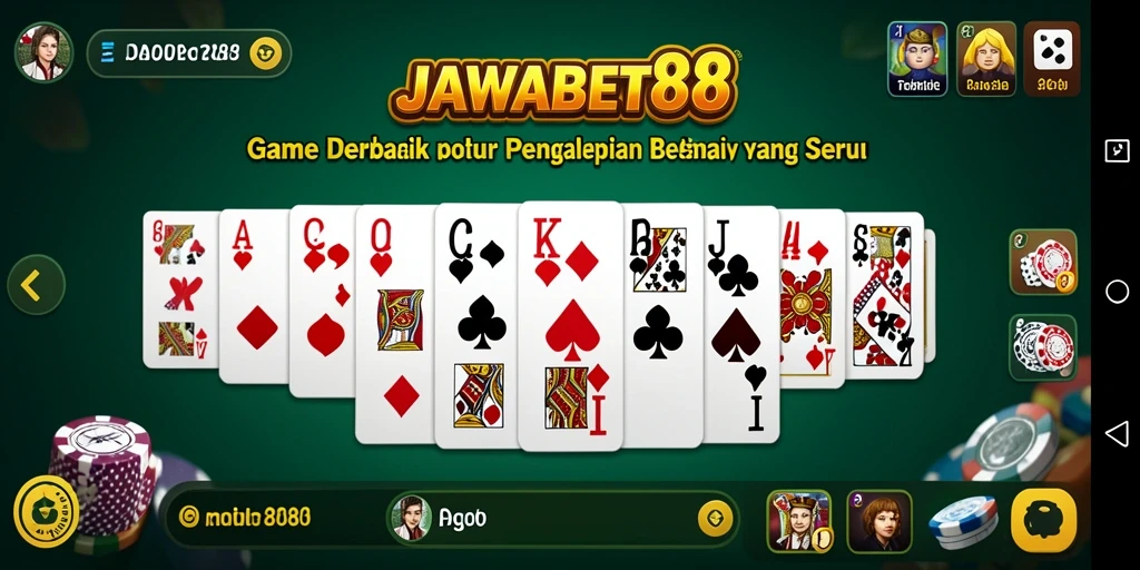 Tampilan utama gameplay JAWABET88 yang seru dan interaktif.