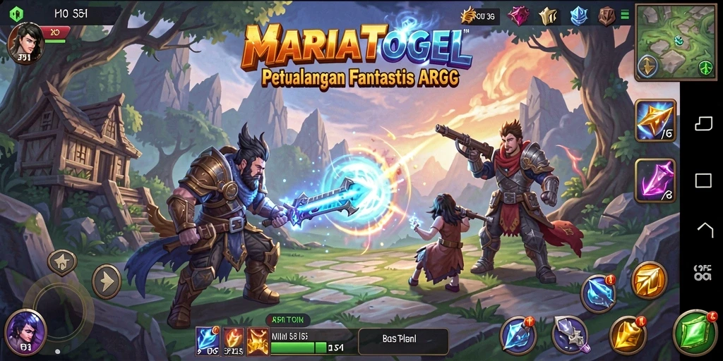 Tampilan gameplay menegangkan dalam MARIATOGEL ARPG.
