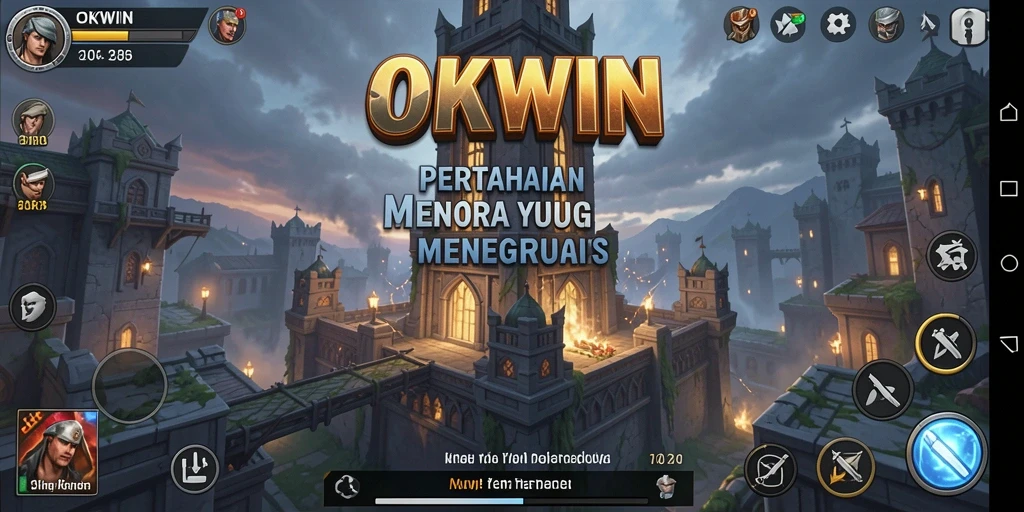 Gambaran mendalam gameplay OKWIN dalam Tower Defense yang seru.