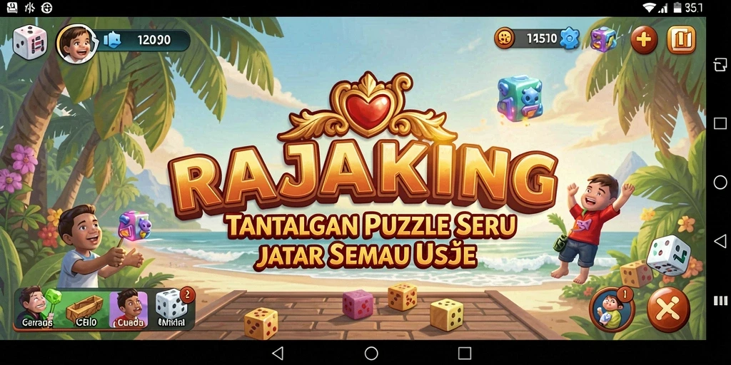 Tampilan gameplay puzzle yang menarik dan berwarna.