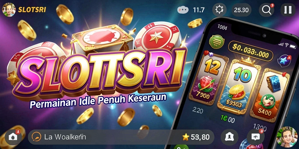 Tampilan gameplay SLOTSRI dengan banyak slot menarik.
