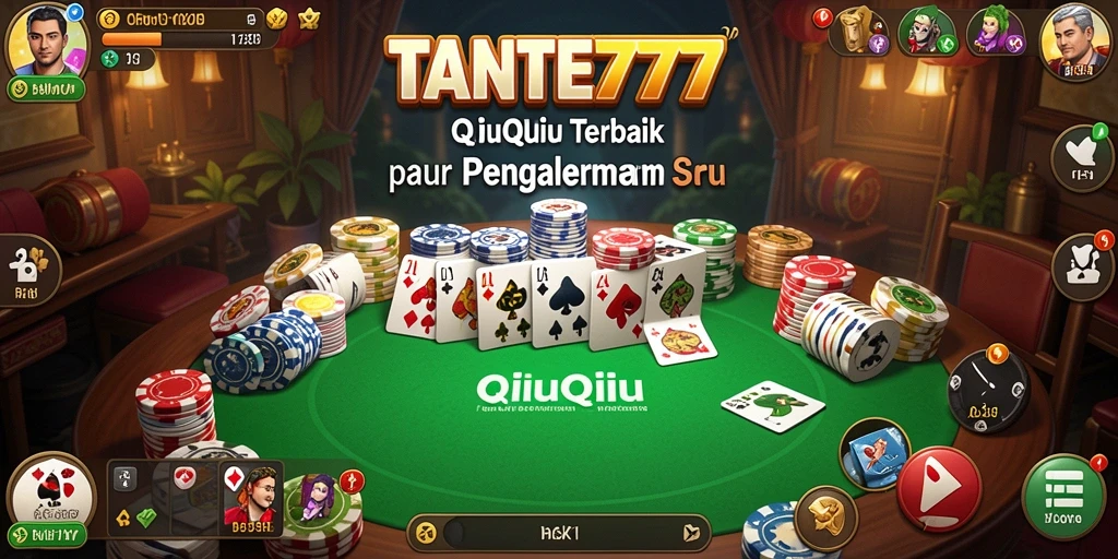 Screenshot gameplay TANTE777 menampilkan aksi seru permainan QiuQiu.